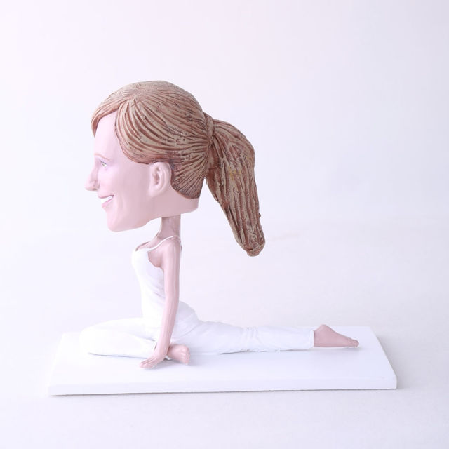 Picture of Custom Bobblehead Doll: Woman Exercising Yoga