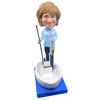 Picture of Custom Bobblehead Doll: Fishing Woman In Boat