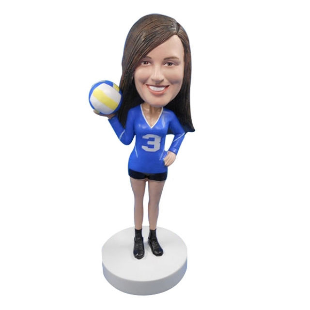 Picture of Custom Bobblehead Doll: Female Volleyball Player