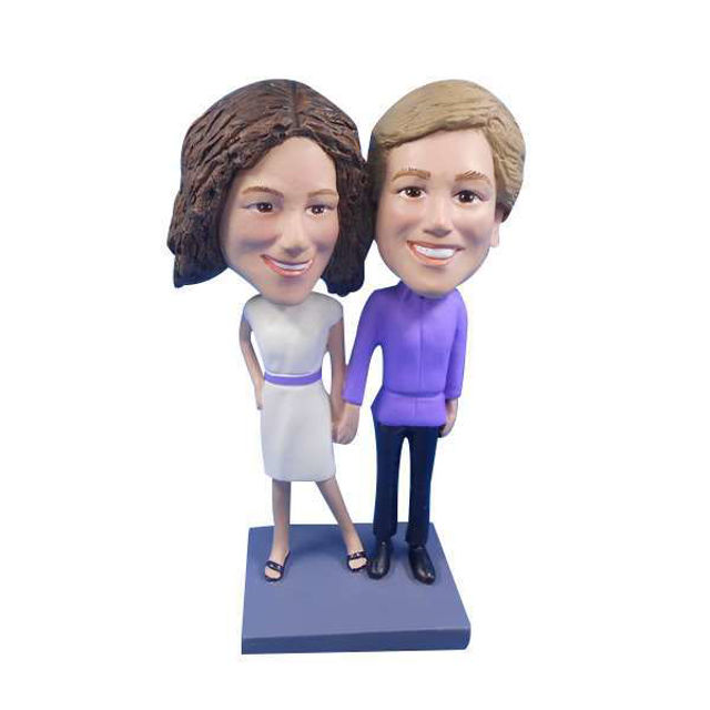 Picture of Custom Bobblehead Doll: Same Sex Female Couple