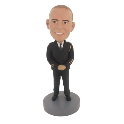 Picture of Custom Bobblehead Doll: Police Uniform Man