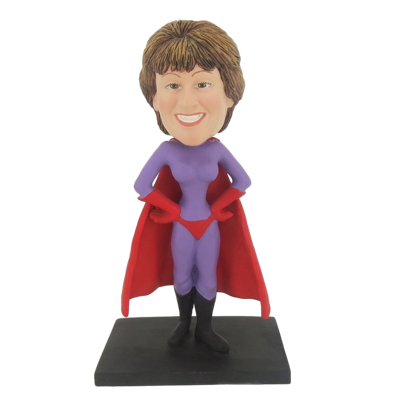 Picture of Custom Bobblehead Doll: Purple Super Woman