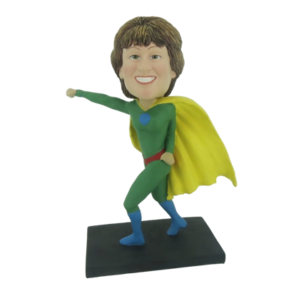 Picture of Custom Bobblehead Doll: Green Superwoman