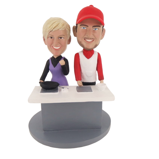Picture of Custom Bobblehead Doll: Cooking Couple