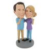 Picture of Custom Bobblehead Doll: Arm Behind Each Other Talking Couple