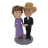 Picture of Custom Bobblehead Doll: Couple with Cowboy Hat