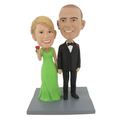 Picture of Custom Bobblehead Doll: Hand In Hand Couple