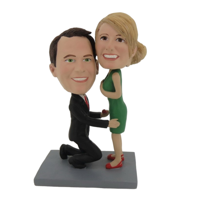 Picture of Custom Bobblehead Doll: Propose Couple