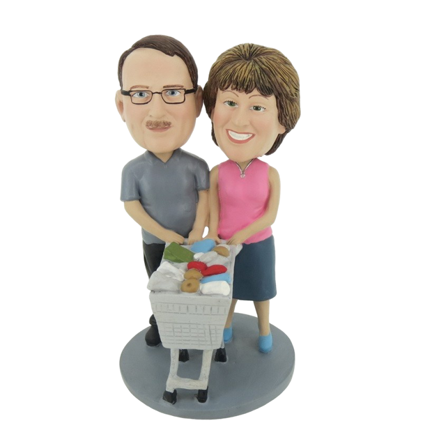 Picture of Custom Bobblehead Doll: Shopping Couple