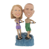 Picture of Custom Bobblehead Doll: Surfing Couple