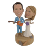 Picture of Custom Bobblehead Doll: The Couple Beach Time Fun