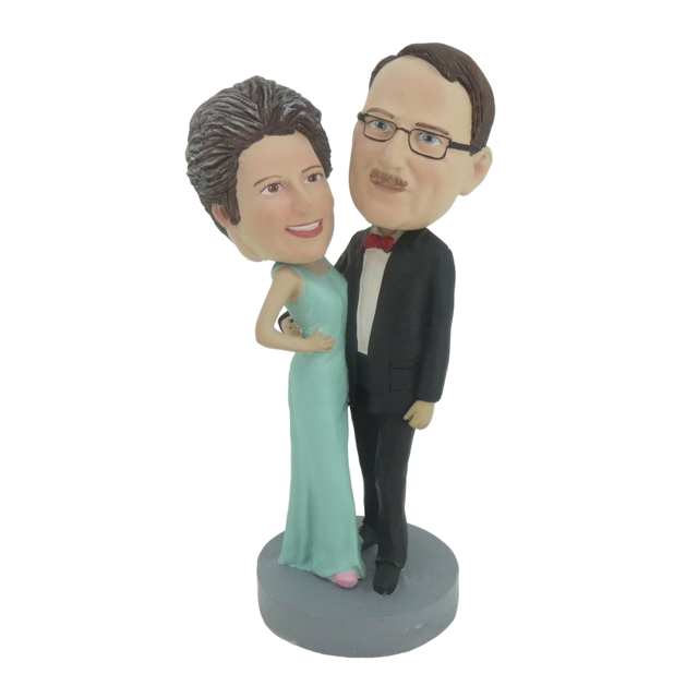 Picture of Custom Bobblehead Doll: Dancing Couple Wedding
