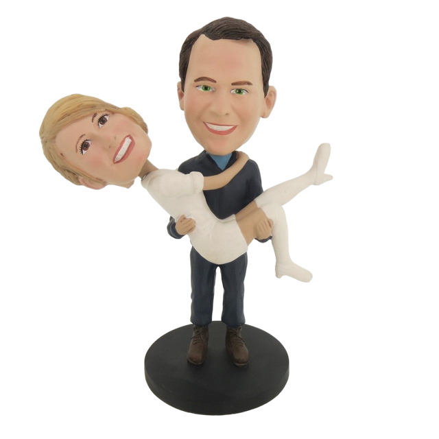 Picture of Custom Bobblehead Doll: Holding Girlfriend Couple
