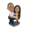 Picture of Custom Bobblehead Doll: Park Sitting Couple