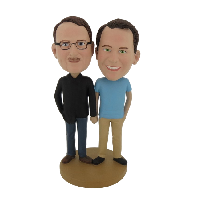 Picture of Custom Bobblehead Doll: Two Male Couple