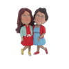 Picture of Custom Bobblehead Doll: Plus Size Female Couple
