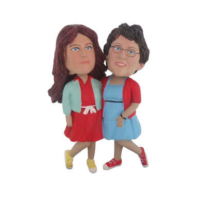 Picture of Custom Bobblehead Doll: Plus Size Female Couple