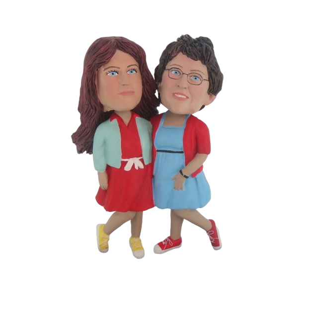 Picture of Custom Bobblehead Doll: Plus Size Female Couple