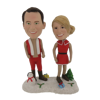 Picture of Custom Bobblehead Doll: Happy Christmas Couple