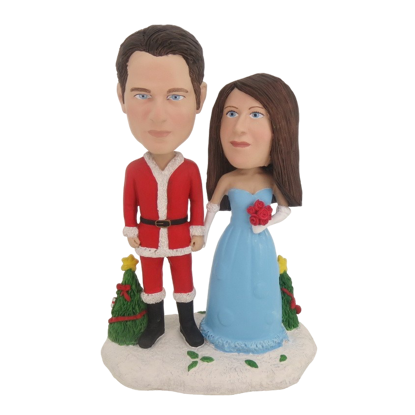 Picture of Custom Bobblehead Doll: Christmas Couple