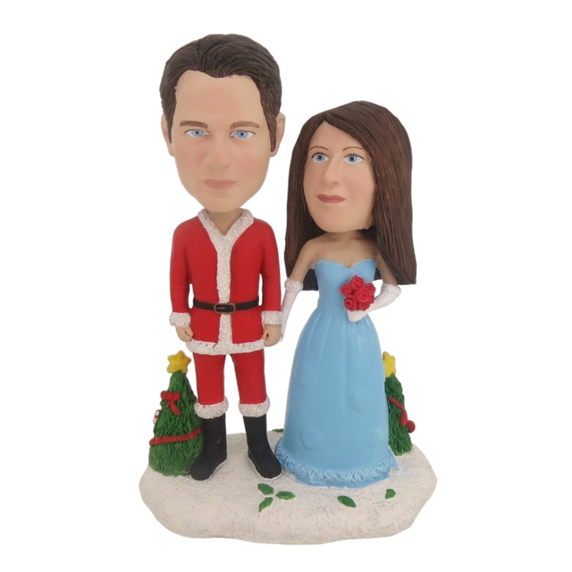 Picture of Custom Bobblehead Doll: Christmas Couple