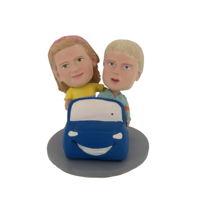 Picture of Custom Bobblehead Doll: Driving Couple