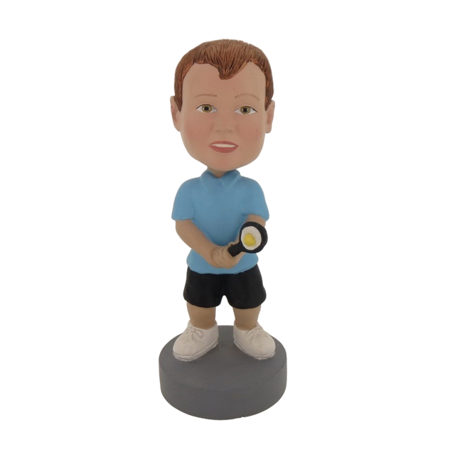 Picture of Custom Bobblehead Doll: Boy Tennis Player