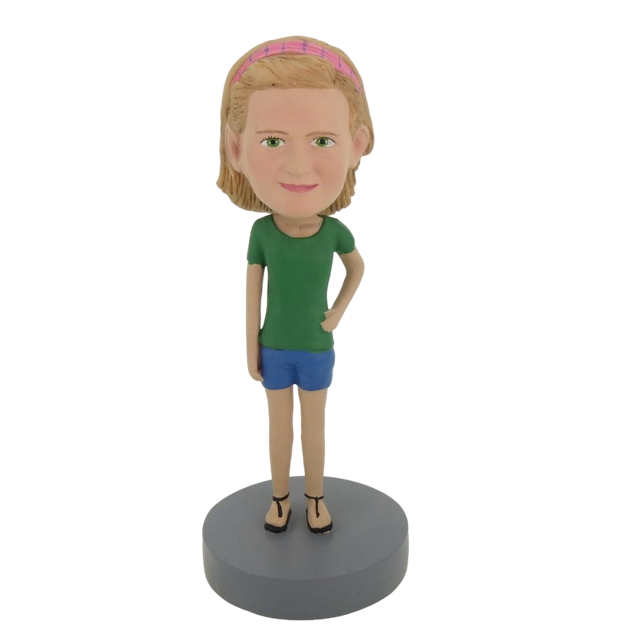 Picture of Custom Bobblehead Doll: Green Sleeves Girl