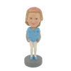 Picture of Custom Bobblehead Doll: Light Blue Clothes Girl