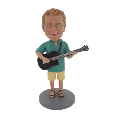 Picture of Custom Bobblehead Doll: Acoustic Guitar Player Male