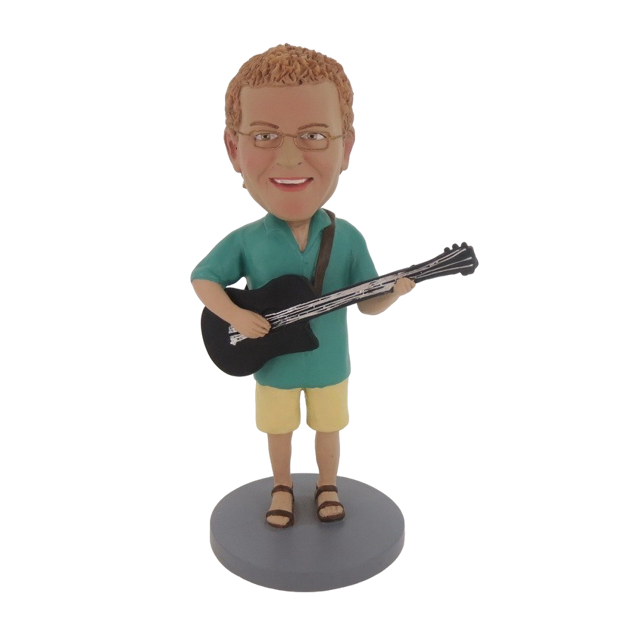 Picture of Custom Bobblehead Doll: Acoustic Guitar Player Male