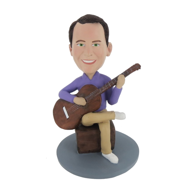 Picture of Custom Bobblehead Doll: Man Learn Guitar