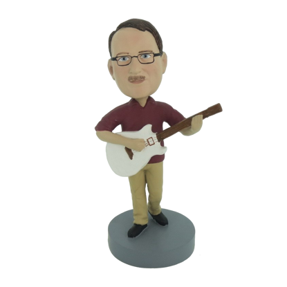 Picture of Custom Bobblehead Doll: Male With Acoustic Guitar