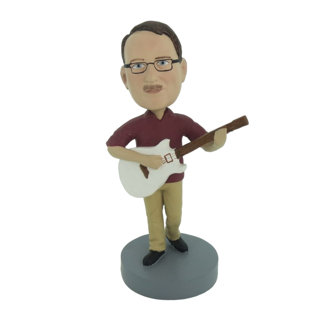 Picture of Custom Bobblehead Doll: Male With Acoustic Guitar