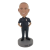 Picture of Custom Bobblehead Doll: Military Armed Man In Black
