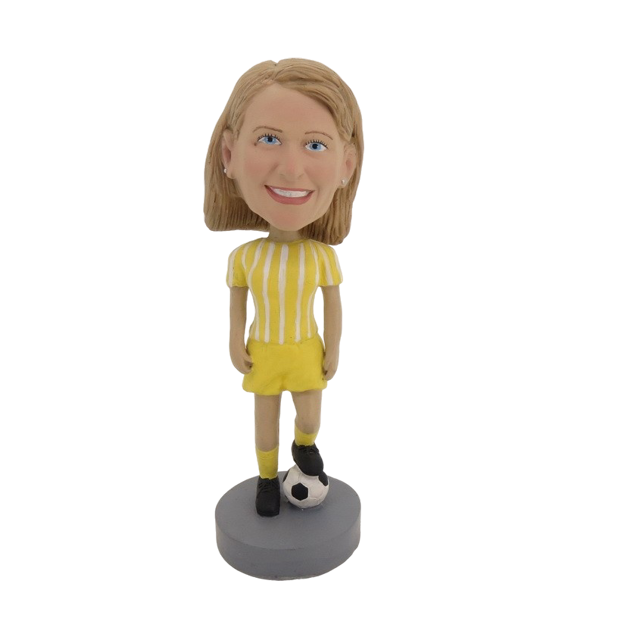 Picture of Custom Bobblehead Doll: Female Soccer Player