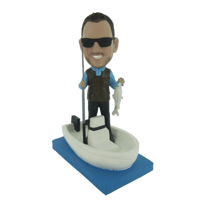 Picture of Custom Bobblehead Doll: Fisher Man In Boat
