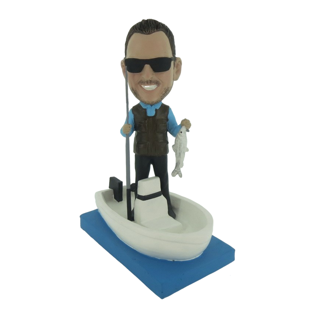 Picture of Custom Bobblehead Doll: Fisher Man In Boat
