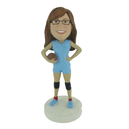Picture of Custom Bobblehead Doll: Footerball Girl