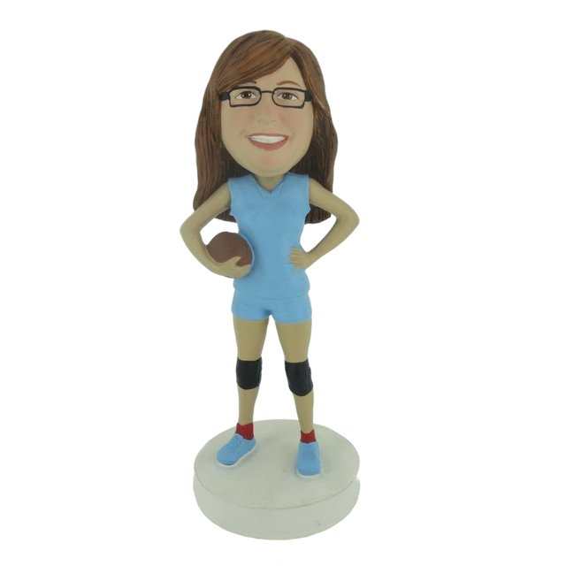 Picture of Custom Bobblehead Doll: Footerball Girl