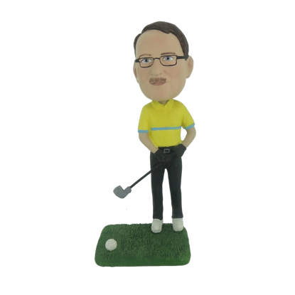 Picture of Custom Bobblehead Doll: Golfer In The Tee Box