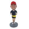 Picture of Custom Bobblehead Doll: Male Runner With Red Hat