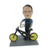 Picture of Custom Bobblehead Doll: Man And Bicycle