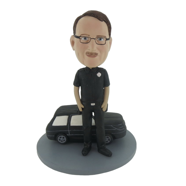Picture of Custom Bobblehead Doll: Man And Black Car