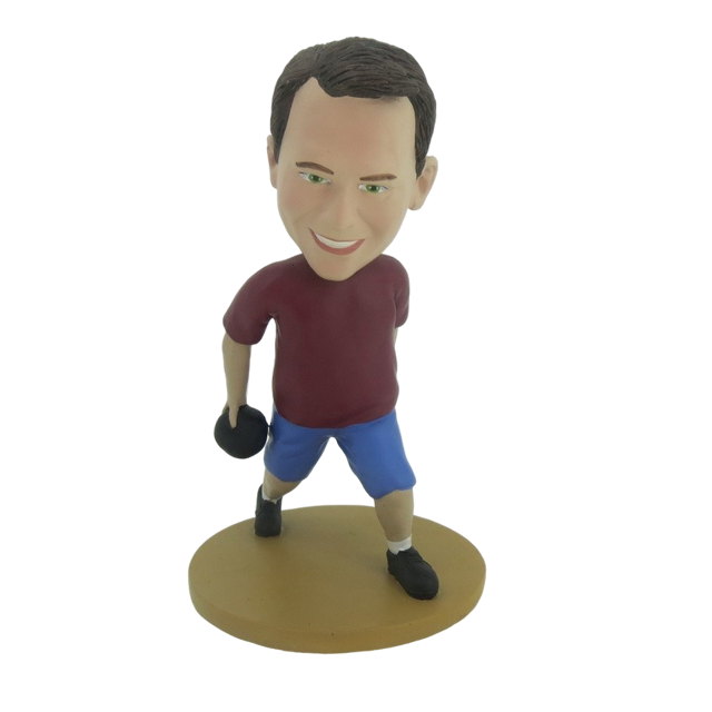 Picture of Custom Bobblehead Doll: Man Playing Bowling