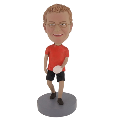 Picture of Custom Bobblehead Doll: Man With Frisbee