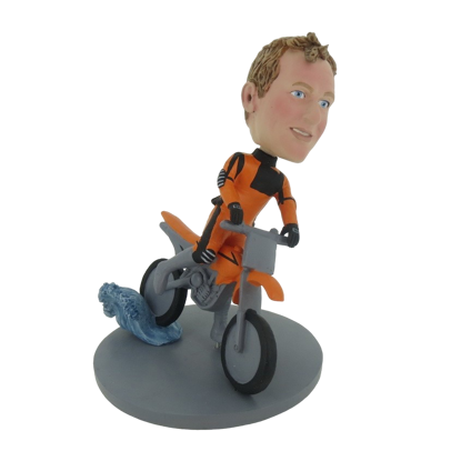 Picture of Custom Bobblehead Doll: Motorcycle Racing Driver