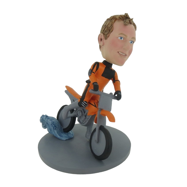Picture of Custom Bobblehead Doll: Motorcycle Racing Driver