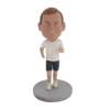 Picture of Custom Bobblehead Doll: Running Man With White Short Sleeve