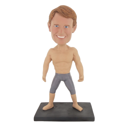 Picture of Custom Bobblehead Doll: Shirt Off Muscle Man